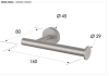 Бумагодержатель Remer INOX Accessories SSXI61