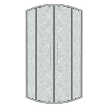 Душевой уголок Grossman Cosmo 301.K33.02.1010.10.02 100х100 стекло текстурное профиль хром глянцевый без поддона