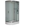 Душевая кабина Frank 181009 120х80 асимметричная с крышей ориентация правая