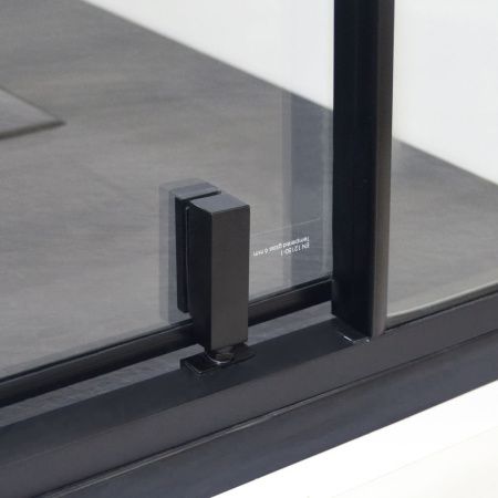 Душевой уголок Wasserkraft 74P07 120х90 стекло прозрачное профиль черный без поддона