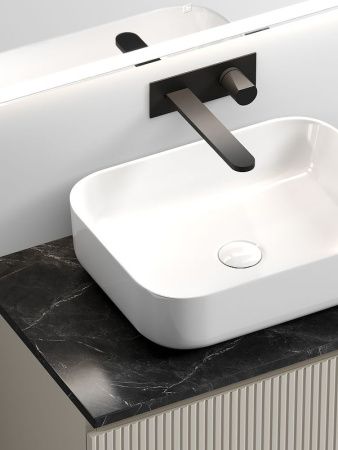 Тумба под раковину Sancos SNOB T SNT80CE 80х40 подвесная цвет бежевый