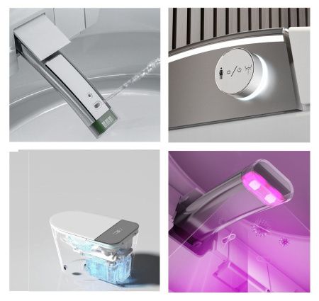 Унитаз приставной Cerutti SPA CT10617 белый с сиденьем микролифт безободковый смыв торнадо