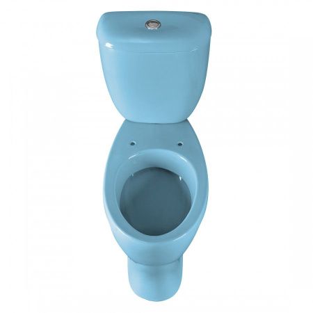 Унитаз-компакт напольный с бачком Santeri Воротынский 1P4017S0600BF голубой с сиденьем каскадный смыв