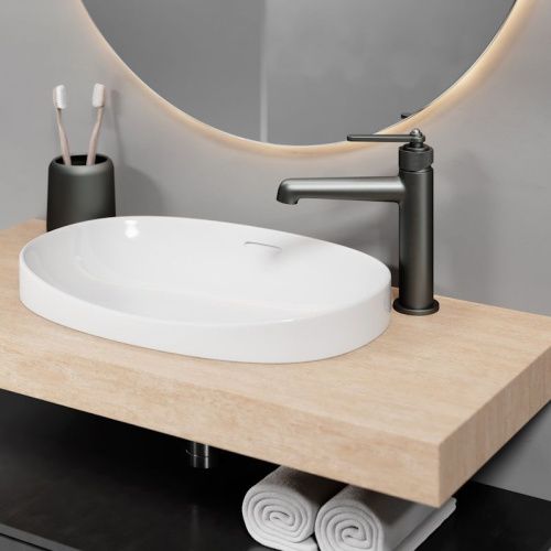 Смеситель Esko Bangkok Gun metal BG26GM на раковину оружейная сталь - фото 4