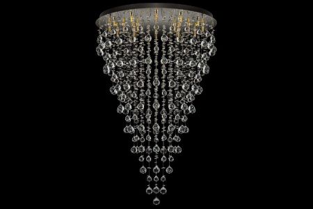 Люстра потолочная Arti Lampadari Flusso Nickel (Флуссо Ницкел) Flusso H 1.4.80.615 N