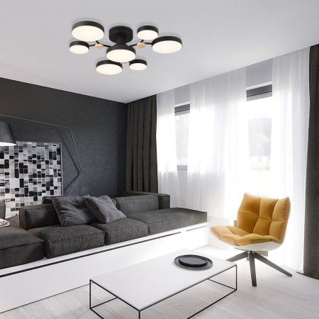 Люстра потолочная LED4U L3201-700 BK