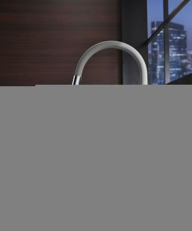 Смеситель для кухни LeMark Comfort LM3075C-Gray на мойку хром/серый