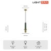 Светильник подвесной Lightera Ohrid (Охрид) LE136L-50GR