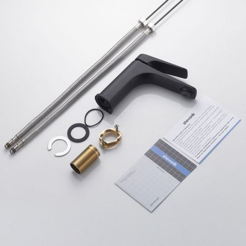 Смеситель Shevanik S4201H на раковину черный - фото 4