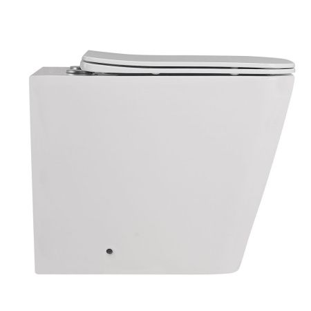 Унитаз приставной Abber Rechteck AC1211 белый с сиденьем микролифт безободковый каскадный смыв
