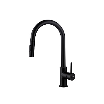 Смеситель для кухни Aquatek ЕВРОПА AQ1384MB на раковину черный матовый