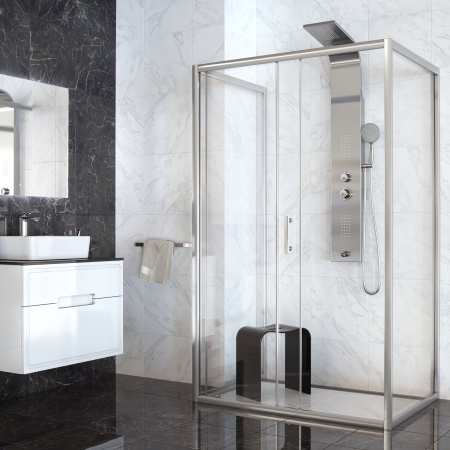 Душевая панель Taliente TA-G-S02C+s прямоугольная настенная