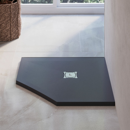 Душевой поддон из искусственного камня RGW Stone Tray (Стоун Трей) 16155100-02 100х100 серый без ножек