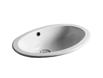 Раковина из санфаянса Simas S 50P bia 55х42 встраиваемая цвет белый