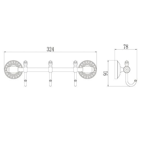 Крючок Savol S-006673H - фото 3