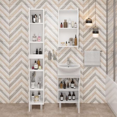 Тумба под раковину Onika Милтон 104510 40х30 напольная цвет белый