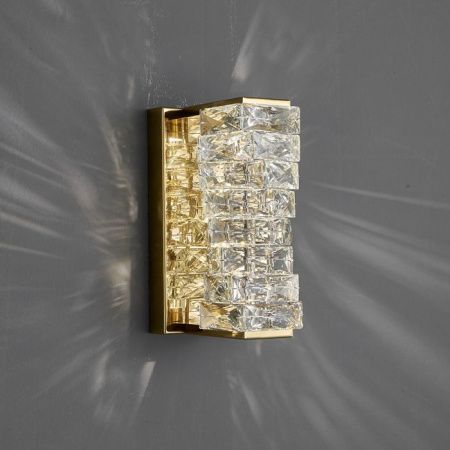 Светильник настенный Delight Collection Glissando (Глиссандо) 6005W/S gold/clear