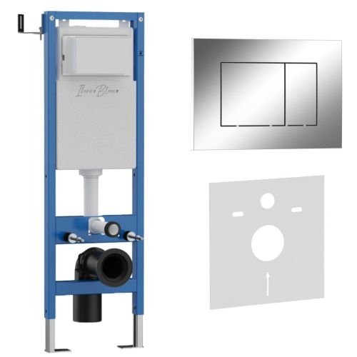 Комплект сантехническая инсталляция с клавишей смыва Iberica Blanca ESTI-S IB.001M.852 - фото 2