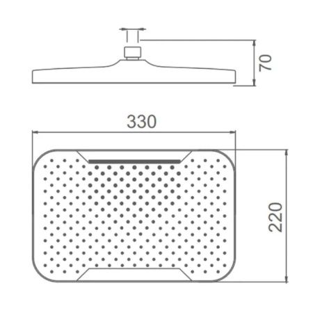 Верхний душ Splenka S451 S451.54 хром