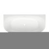 Ванна акриловая Wellsee Belle Spa 2.0 235801000 160х75 пристенная асимметричная с ножками