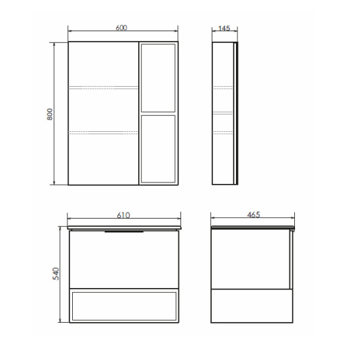 Зеркало-шкаф Comforty Франкфурт 00004150528CF 60х80 - фото 2