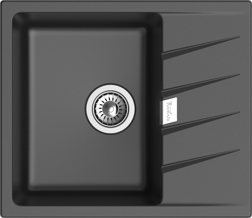Кухонная мойка Rivelato RAUM RM-58 antracite 58х50 цвет антрацит - фото 2