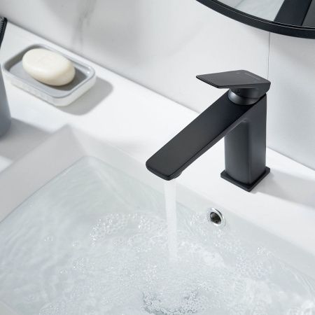 Смеситель Shevanik S8901H-1 на раковину черный