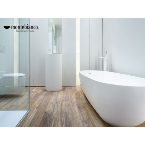 Раковина из искусственного камня MonteBianco Pisa 11235 43х43 напольная цвет белый матовый без отверстий под смеситель - фото 4