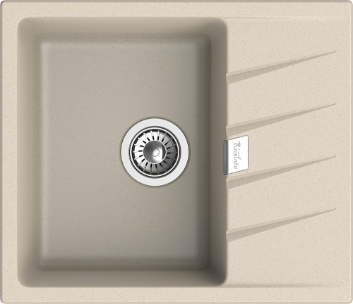 Кухонная мойка Rivelato RAUM RM-58 beige scuro 58х50 цвет темно-бежевый - фото 2