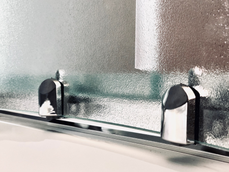 Душевой уголок Royal Bath HK RB100HK-C-CH 100х100 стекло рифленое профиль хром глянцевый с поддоном