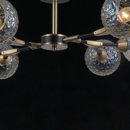 Люстра на штанге Illumico IL0253 IL0253-8CSQ-79 BK AB