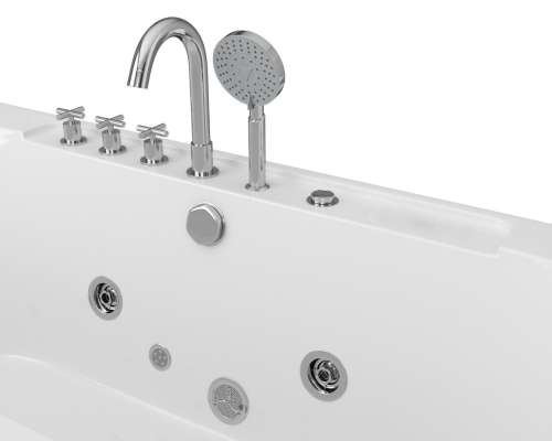 Ванна акриловая гидромассажная Frank 20151110 170х80 пристенная овальная с каркасом - фото 4