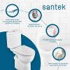 Унитаз-компакт напольный с бачком Santek Юнион 1WH302420 белый с сиденьем микролифт каскадный смыв