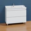 Тумба под раковину СанТа Марс 700298 100х50 напольная цвет белый