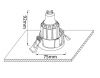 Светильник встраиваемый Crystal Lux CLT 003 CLT 003C1 WH