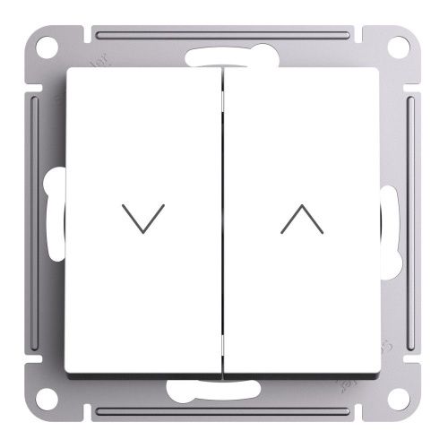 Выключатель 2-клавишный для жалюзи 10А Systeme Electric AtlasDesign (АтласДесигн) ATN001319 - фото 2