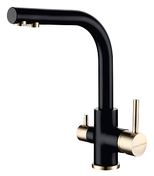 Смеситель для кухни Paulmark ESSEN Es213011-401BR на раковину антрацит/бронза без термостата
