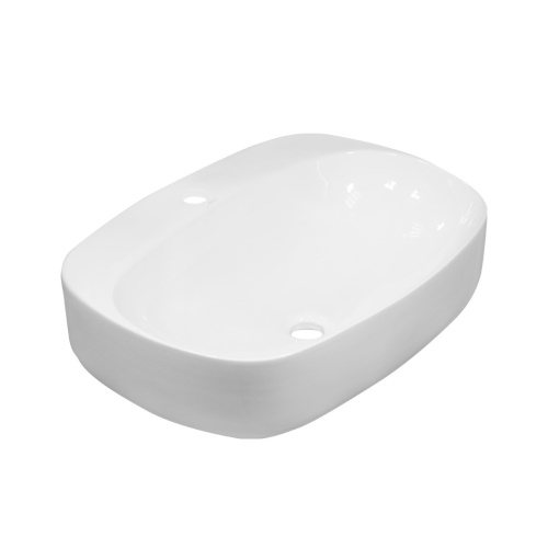 Раковина из сантехнического фарфора Melana 320327-805 60х41 накладная цвет белый 1 отверстие под смеситель - фото 3