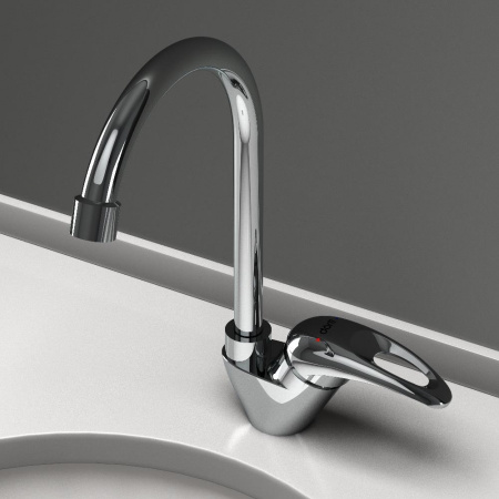 Смеситель для кухни Dorff Comfort D8000000 на раковину хром