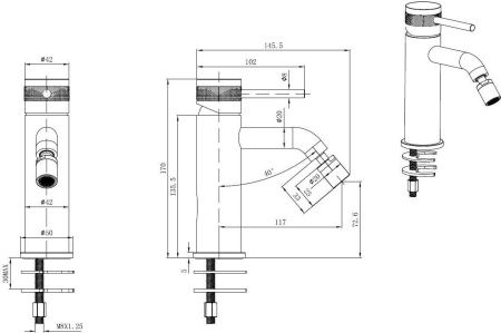 Смеситель Allen Brau Priority 5.31A04-00 на биде хром