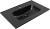 Раковина керамическая Aquanet Flat 00329254 71х47 полувстраиваемая цвет черный 1 отверстие под смеситель