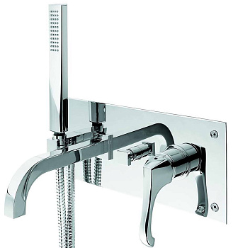 Смеситель для ванны Emmevi Ares 76051/BR встраиваемый в стену бронза