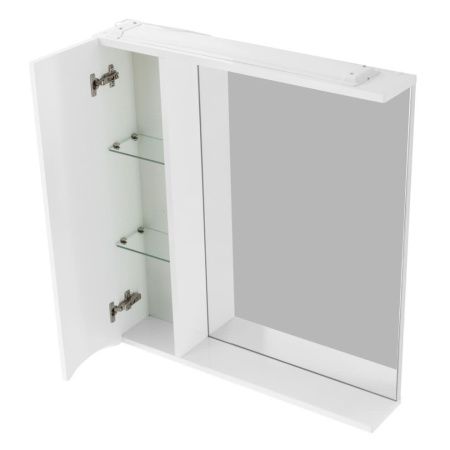 Зеркало-шкаф BelBagno Fly-Marino MARINO-SPC-600/750-1A-BL-P-L 60х80 подвесной цвет белый