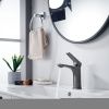 Смеситель Shevanik S4201T на раковину оружейная сталь