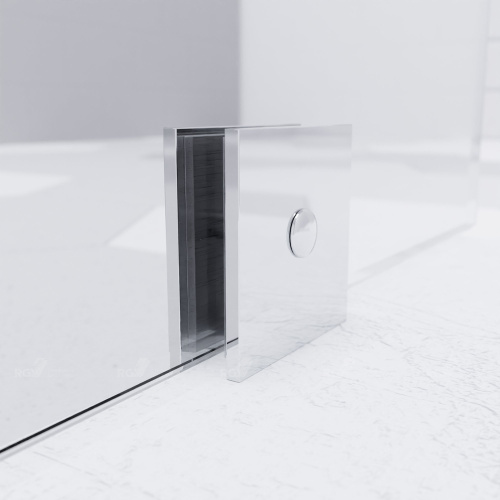 Душевая перегородка RGW Walk In 351016110-11 100х195 стекло прозрачное профиль хром глянцевый - фото 3