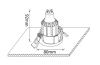 Светильник встраиваемый Crystal Lux CLT 001 CLT 001C1 BL