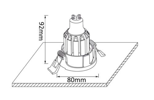 Светильник встраиваемый Crystal Lux CLT 001 CLT 001C1 BL - фото 4