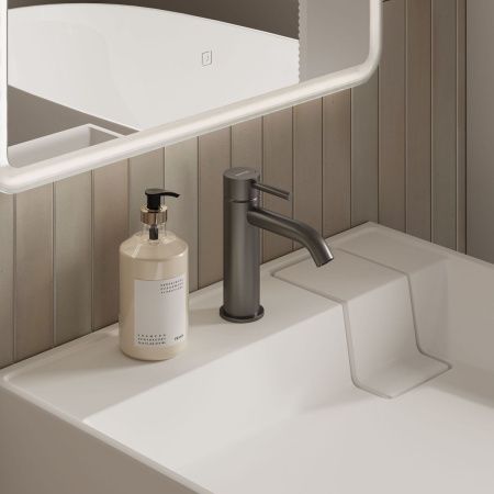 Раковина из искусственного камня Ceramica Nova QUATTRO CN0101 60х60 накладная цвет белый 1 отверстие под смеситель