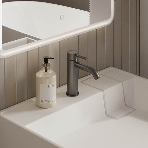 Раковина из искусственного мрамора Ceramica Nova QUATTRO CN0101 60х60 накладная цвет белый - фото 5