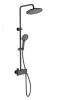Душевая стойка Wonzon & Woghand Muse WW-B3110-MB настенная цвет черный с термостатом